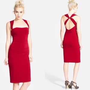 Laundry by Shelli Segal red bodycon dress